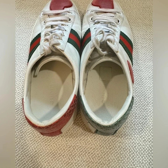 GUCCI Ace Low Heart - 435638-A38M0-9074 size 35.5/US 5.5 - Picture 5 of 16